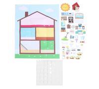 Ensemble de Tableau d’Histoires en Feutre pour la décoration de la Chambre, 40,16 x 29,53 Pouces ; Tableau en Feutre d’Apprentissage préscolaire pour Les Enfants de Plus de 3 Ans ;