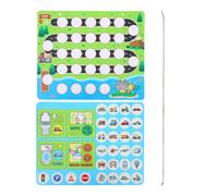 Ensemble de tableau d'apprentissage de la propreté magnétique pour voiture, 25 x 30 cm, tableau d'apprentissage de la propreté réutilisable avec 28 puces magnétiques et 4 cartes d'instructions pour