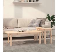Ensemble de Tables Basses 2 pcs Bois Pin Tables d'Appoint Multicolore vidaXL