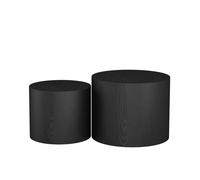 Vicco Ensemble de Tables Basses Giva, Noir, 48x48cm
