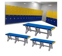 Ensemble de tabourets pliants, banc portable en plastique ABS imperméable pour changer de chaussures et couches, design peu encombrant pour salle de sport, salle de bain, école