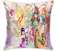 Ensemble De Taies D'oreiller En Microfibre Winx Club Les Taies D'oreiller Pour La Maison Sont Respirantes 45,7 X 45,7 Cm.
