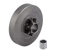 Ensemble de tambour d'embrayage Pignon en acier Kit de pignon de tambour d'embrayage avec roulement à aiguilles pompe à huile de vis sans fi pour tronçonneuse à chaîne 4500 5200 5800