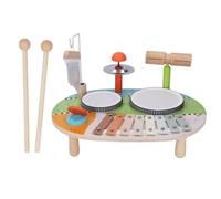 Ensemble de Tambour pour Enfants Ensemble Multifonctionnel Tambour et carillons éoliens Percussion Instrument Music Illumination éducation précoce pour Enfants