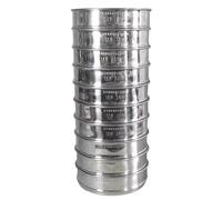 Ensemble de tamis à grains de café, écran en acier inoxydable 304, 20,3 cm, maille 12-21, 10 tailles avec plateau inférieur pour torréfacteurs, laboratoires et amateurs de maison