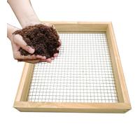 Ensemble de tamis à terre grande capacité, tamis de jardinage robuste, bac à compost extérieur en maille, séparateur manuel de roches et de feuilles | Tamiss à terre robuste pour jardiniers et aménage