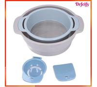 Ensemble de tamis - AKOZON - 4 pièces - Empilable - PP alimentaire - 24,5 x 7,8 cm - Léger