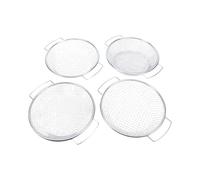 Ensemble de Tamis de Jardin avec Poignée, Diamètre de 11,8 Pouces | Fer galvanisé résistant à la rouille, Compatible avec les seaux de 5 gallons, Poignées ergonomiques pour réduire la tension