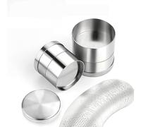 Ensemble de tamis de tri professionnel for diamants, en acier inoxydable, disponible en 3 tailles (diamètre 48/65/80 mm), for le tri des perles.(Large)