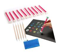 Ensemble de tampons à fleurs éducatifs pour d ' âge préscolaire, excellents cadeaux pour petits artistes, apprentissage, ensemble de tampons floraux artistiques, peinture artistique, silicone