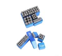 Ensemble de tampons à main en acier au chrome vanadium pour impression sur cuir et métal, kit de poinçonnage de chiffres et lettres de l'alphabet haute résistance avec profondeur contrôlée pour