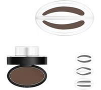 Ensemble de tampons à sourcils - Imperméable et résistant à la transpiration, non bavable, outil de définition des sourcils pour femme (Dark brown-B)