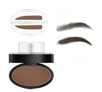Ensemble de tampons à sourcils - Imperméable et résistant à la transpiration,outil de définition des sourcils pour femme,Facile à créer sourcils à l'apparence naturelle (Straight-Light brown)