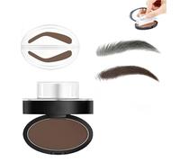 Ensemble de tampons à sourcils - Imperméable et résistant à la transpiration,outil de définition des sourcils pour femme,Facile à créer sourcils à l'apparence naturelle (Arched-Dark brown)