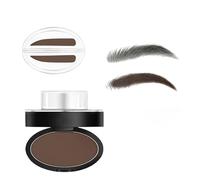 Ensemble de tampons à sourcils - Imperméable et résistant à la transpiration,outil de définition des sourcils pour femme,Facile à créer sourcils à l'apparence naturelle (Straight-Dark brown)