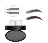 Ensemble de tampons à sourcils - Imperméable et résistant à la transpiration,outil de définition des sourcils pour femme,Facile à créer sourcils à l'apparence naturelle (Straight-Gray)