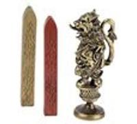 Ensemble de tampons de cire Harry Potter Gryffondor - 10 cm (H) x 3,5 cm (L) x 3 cm (P) Multicolore G