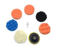 Ensemble De Tampons De Polissage, 7 Pièces, Éponge De 4 Pouces Avec Adaptateur De Perceuse M14 Pour Polisseuse De Roues De Voiture, De Bateau