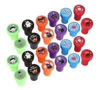 Ensemble de tampons d'Halloween - Timbres à encre auto | 24pcs Favors de fête de dessins animés assortis | Trick ou Treat Game Prix | PAPELIERE CRÉATIVE FUNE POUR LES RÉCOMPRES DE CLASSEMENT