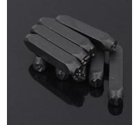 Ensemble de tampons en alliage d'acier avec chiffres et lettres pour travaux manuels, métal, cuir, bois, boîte à outils avec poinçon 0 et 9 chiffres arabes (6 mm)