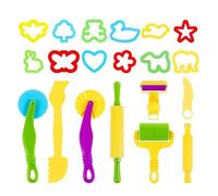 Ensemble de tampons en argile portables pour artistes - Construction sûre - Plusieurs designs - Facile à laver - Outil créatif pour pâte à jouer - Moule pour loisirs créatifs