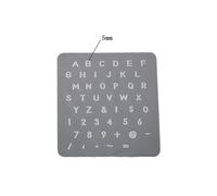 Ensemble De Tampons En Plastique Pour Le Cuir, Poinçon Pour Le Cuir, Transparent, Alphabet, Lettre, Numéro, Outil Pour Sceau De Cire, Poinçonnage Fait À La Main, Pratique