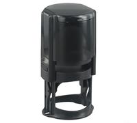 Ensemble de tampons encreurs ronds avec support de rangement pour faciliter l'organisation des documents (noir)