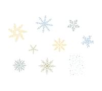 Ensemble de tampons transparents Sizzix, Let It Snow de Sizzix, 9 tampons adhésifs en caoutchouc