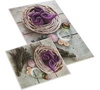 Ensemble de tapis 3D pour salle de bain 60x100+60x50cm sans design Lavande