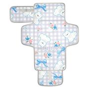 Ensemble de tapis à langer réutilisables avec poche en tissu