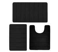 Ensemble de tapis de bain - Tapis de bain moelleux, grille, tapis de douche | Grand tapis qui n'est pas un grand apport d'eau, un tapis doux pour la salle de sport friseursalon et