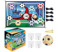 Ensemble de Tapis de Jeu de Ballon de Football, Tapis de Jeu intérieur et extérieur pour | Ensemble d'activités d'équipement d'entraînement avec piquets de Sol en Flanelle pour garçons et fill