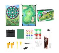 Ensemble de tapis de jeu de golf, tapis de jeu de golf,Tapis d'entraînement double face pour de - Jeu de puces de bâton de de de fléchettes pour le de Garage d'arrière-cour à la