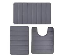 Ensemble de Tapis de Salle de Bain, Tapis de Salle de Bain, Tapis de Salle de Bain 3 Pièces, Toilettes Absorption D'Eau Épais | Tapis D'Entrée De Salle De Bain, Convient aux Restaurants, Gimna