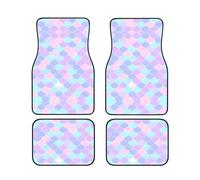 Ensemble de tapis de sol sirène pour voiture, 4 pièces, convient à la plupart des voitures et camionnettes