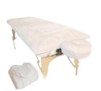 Ensemble de tapis de table de massage en polaire de qualité supérieure, polaire en microfibre hypoallergénique, doux et confortable, comprend un coussinet et une housse pour berceau, 78,7 x 182,9 cm