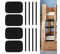 Ensemble de tapis d'échelle pour lit superposé - Tapis d'escalier doux et confortable avec particules antidérapantes, imperméable et résistant aux rayures pour la plupart des lits superposés