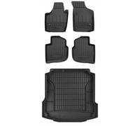 Ensemble de tapis en caoutchouc 3D pour Skoda Rapid LB 2012-2019 bw