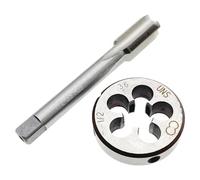 Ensemble de tarauds et filières 1/2-36 RH 1/2-36 filetage taraud fraisage main droite, tarauds de filetage 1/2 x 36 filières rondes RH 1/2 x 36 tarauds droites cannelées machine outil de filetage main