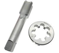 Ensemble de tarauds et filières M28 x 1,25 pour droitier, machine cannelée droite M28 x 1,25, outil de filetage M28 x 1,25, taraud et matrice à main droite