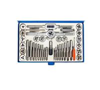 Ensemble de tarauds et filières métriques et impériaux de 40 pièces, utilisé for le taraudage manuel de filetages internes et externes et la combinaison d'outils de réparation(40pcs-Imperial)