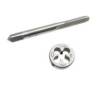 Ensemble de tarauds et filières UNEF 1/4"-32 RH HSS 1/4-40 pour machine à droite tarauds filetés 1/4-32 et matrice ronde 1/4-40 (ensemble de tarauds et filières de filetage 1/4-40 RH)