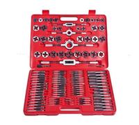 Ensemble de tarauds et filières - VIDAXL - 111 pcs - Acier au carbone - Mallette de transport