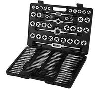 Ensemble de tarauds et matrices 110 pièces métriques M2-M18 outils de clé de coupe à filetage à la main en acier tungstène for Modules de précision de Machine-outil Pour le bricolage