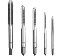 Ensemble de tarauds manuels en acier carbone fin M6 vers M10 avec design à cannelure droite pour créer des filetages internes dans les projets de travail des métaux et les tâches de réparation