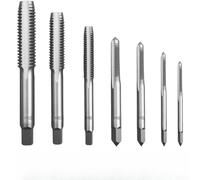 Ensemble de tarauds manuels et filières M6 M10 pour le travail des métaux en acier au carbone - Kit de clé à taraud métrique pour réparation de filetage - Bricolage pour entrepreneur (B)