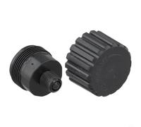 Ensemble de tasse d'huile pour valve Jandy 2133 : kit de graisse en plastique robuste pour vannes de piscine à 2 voies et 3 voies - Partie de prévention et d'entretien des fuites Noir 12 x 12 x 2 cm