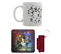 Ensemble de tasse - Stranger Things - 12x17cm - Blanc - Cylindrique - Pour Adultes