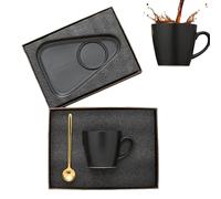 Ensemble de tasses à avec soucoupes | Tasses à en céramique résistantes à la chaleur | Ensemble de tasses à avec soucoupes et cuillères à café pour petite amie, épouse, amie