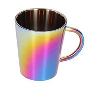 Ensemble de Tasses à Café 300ml Tasse à Eau Double Couche avec Poignée Peu Tasse Isolée Par Café en Acier Inoxydable pour les Fêtes de Famille les Mariages les Banquets et les Activités Plei(UNE)